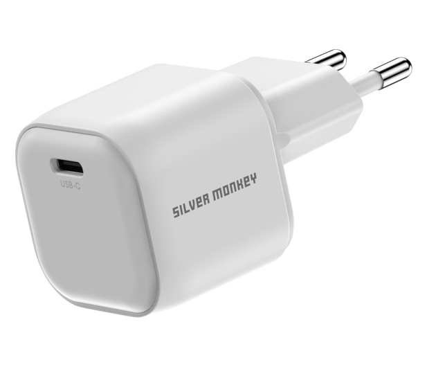 Silver Monkey Ładowarka GaN Smart Uno 100W Biała - 1572479 - zdjęcie